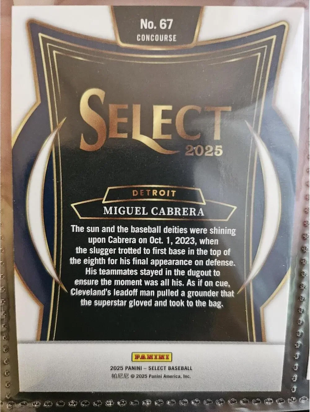 Topps cabrera 2025